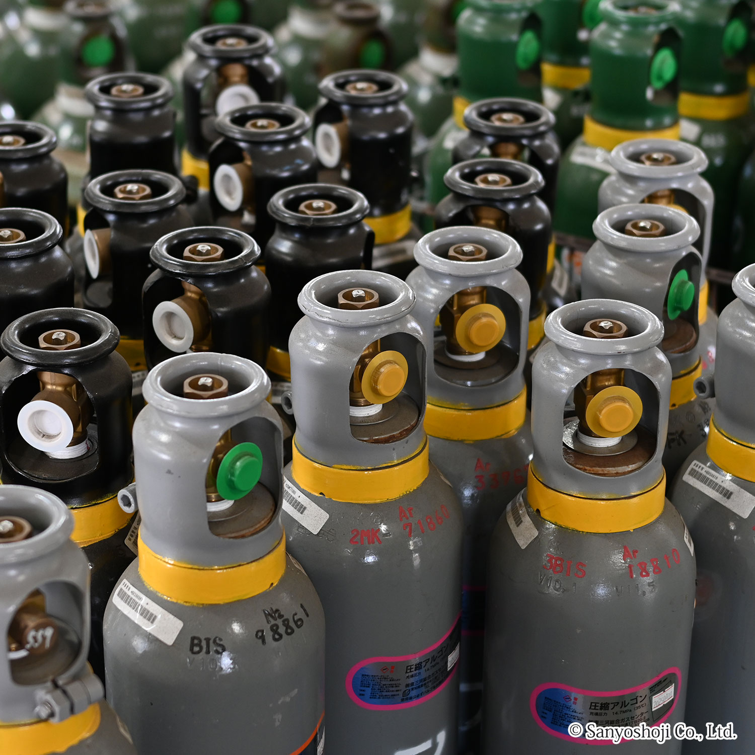 10Lの小さい高圧ガス容器