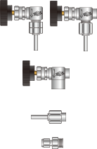 日酸TANAKA　高圧ガス調整器　器具取付側形状
