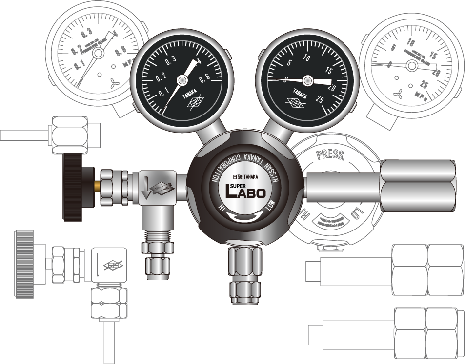 日酸TANAKA　高圧ガス調整器選定システム